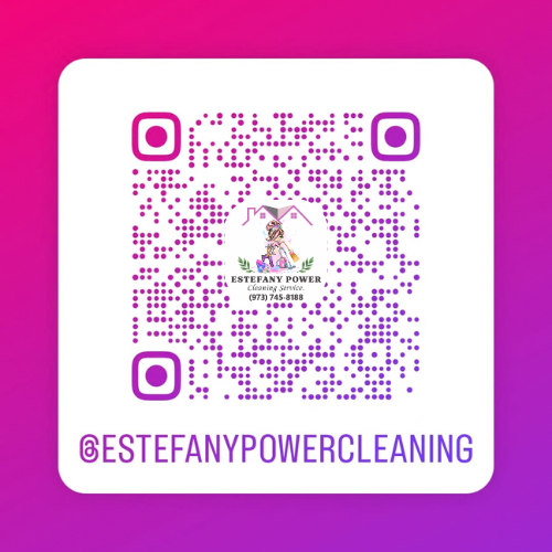 Estefany Power Cleaning Services Instagram QR Code